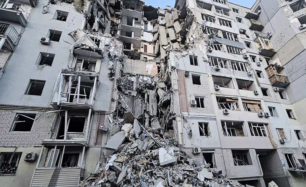 Russian drone attacks in Ukraine: Massive devastation in Kharkiv, 3 killed, 64 injured