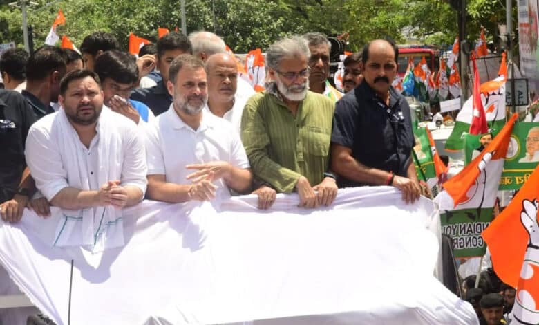 Bihar Bandh: Mahagathbandhan held statewide protest, Rahul Gandhi also participated