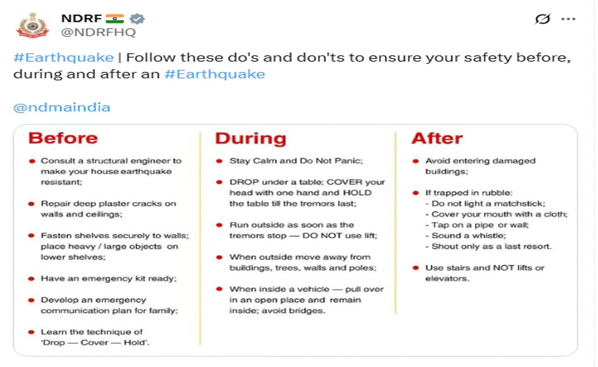 Earthquake tremors felt in Delhi and NCR, people in panic