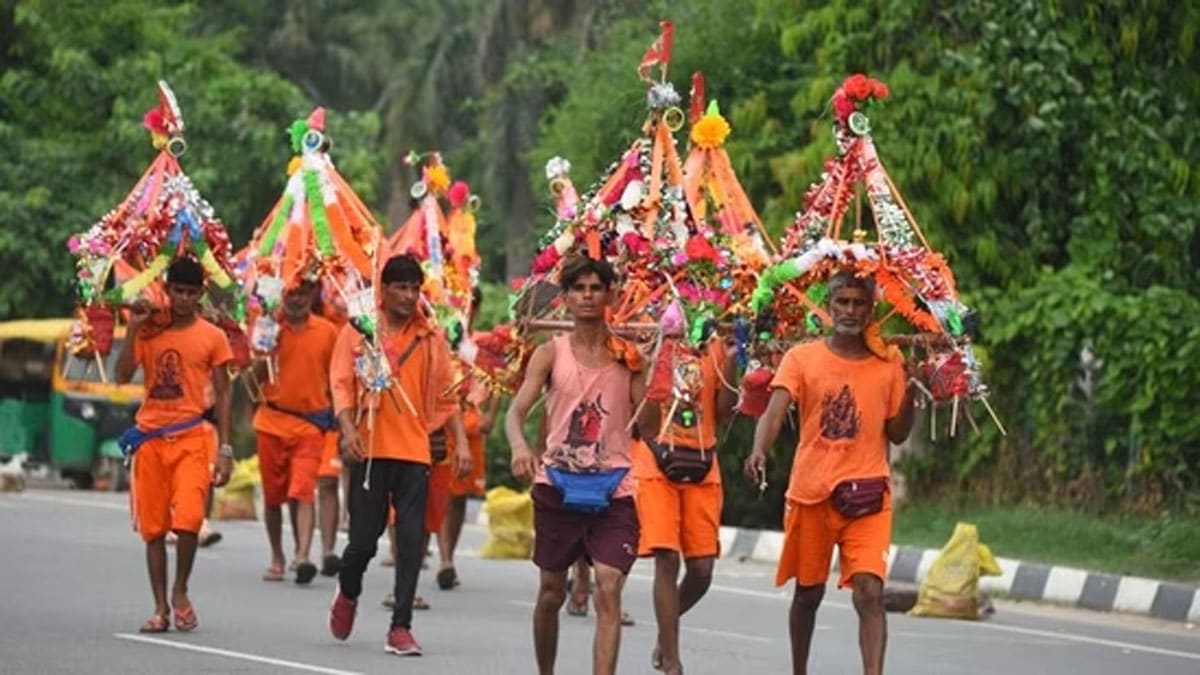 Kanwar Yatra 2025: Panic after glass was found on Kanwar route in Shahdara, FIR registered