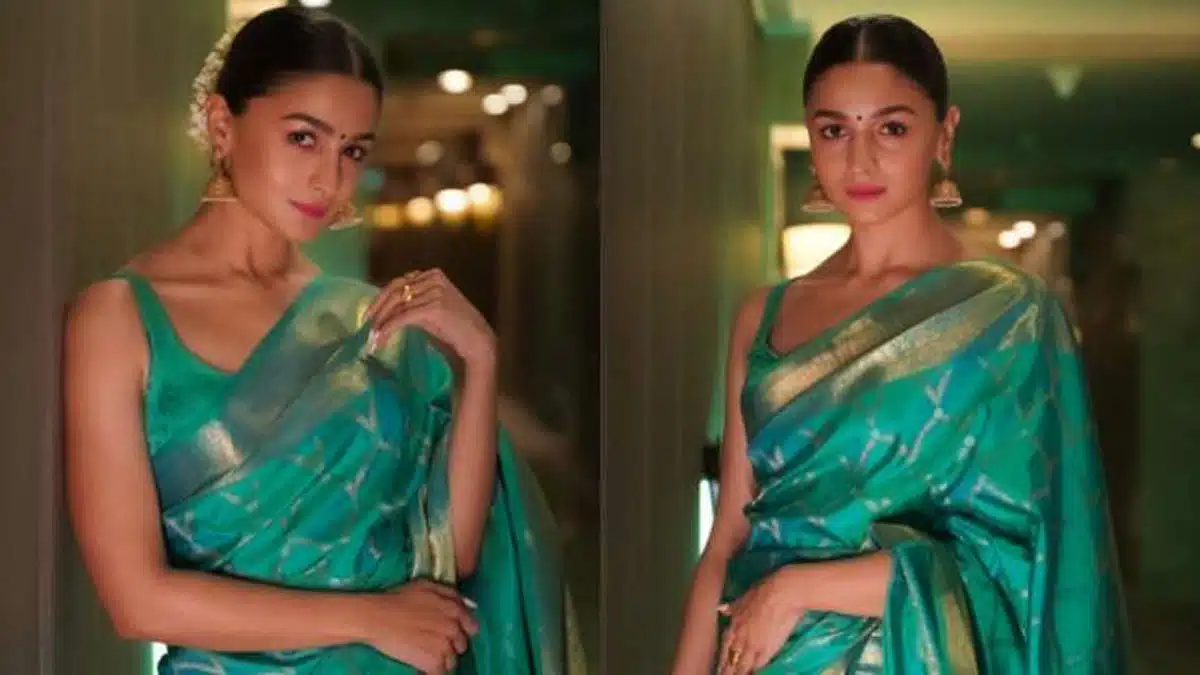 These green sarees are perfect for Hariyali Teej 2025