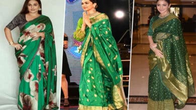 These green sarees are perfect for Hariyali Teej 2025