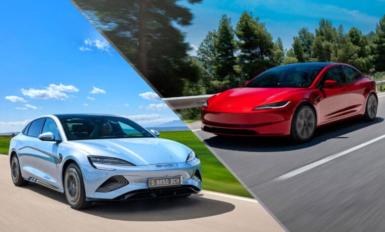 Tesla Model Y vs Mahindra BE 6, Tata Harrier EV and XEV 9E: Which is more powerful?