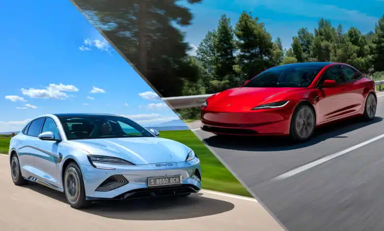 Tesla Model Y vs Mahindra BE 6, Tata Harrier EV and XEV 9E: Which is more powerful?