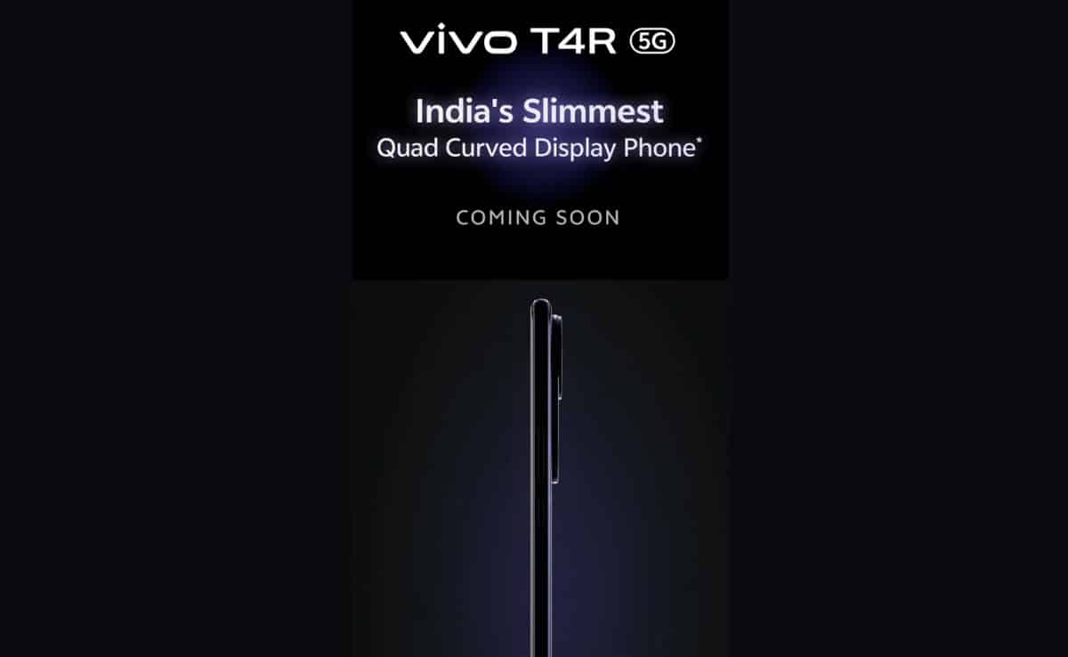 Vivo T4R 5G to launch in India soon; Design revealed