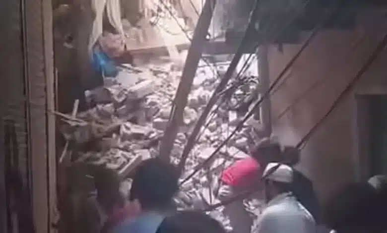 A four-storey building collapsed in Delhi's Seelampur, many people feared trapped