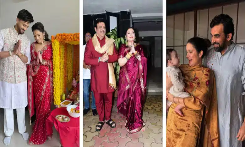 Ganesh Chaturthi 2025: Bollywood and TV stars welcomed Bappa with pomp, see photos