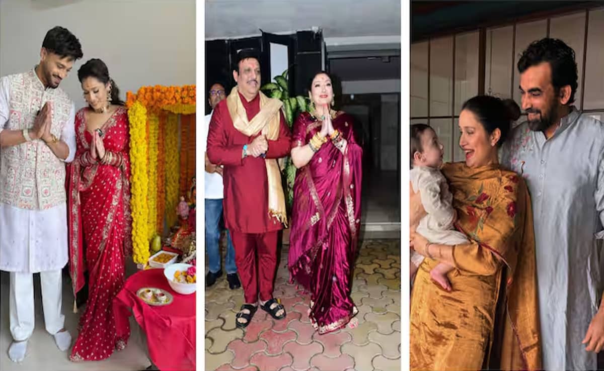 Ganesh Chaturthi 2025: Bollywood and TV stars welcomed Bappa with pomp, see photos