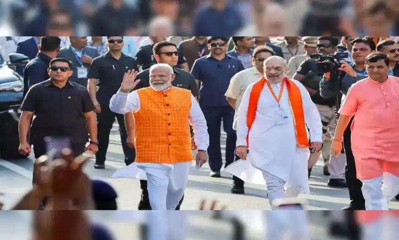 PM Modi inaugurates development projects worth Rs 5,400 crore after road show in Ahmedabad