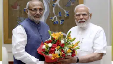PM Modi met Vice Presidential candidate CP Radhakrishnan