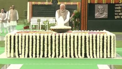 PM Modi paid tribute to former Prime Minister Atal Bihari Vajpayee on 'Sadvaiv Atal'