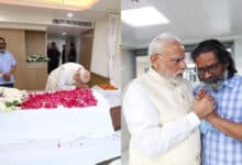 PM Modi paid tribute to Shibu Soren at Ganga Ram Hospital, expressed condolences to his family