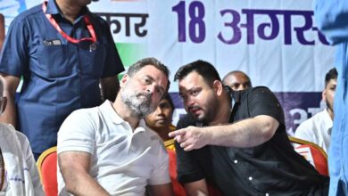 RJD leader Tejashwi Yadav targeted EC and BJP in Voter Rights Yatra