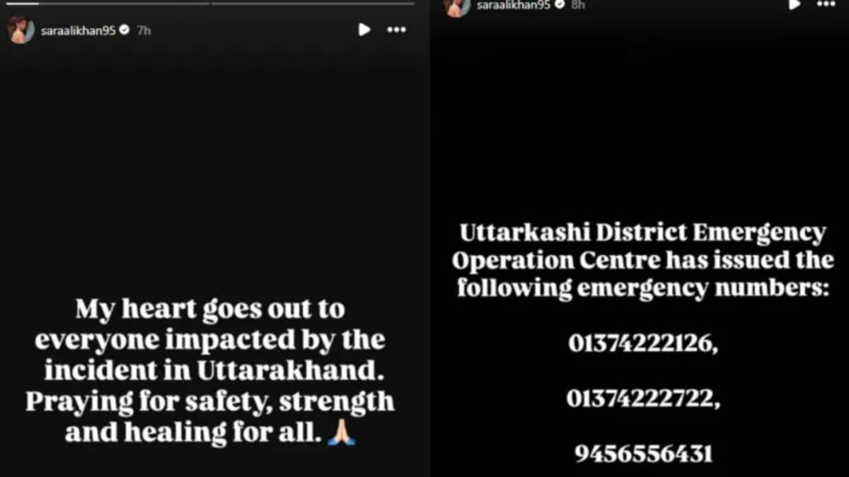 Uttarkashi Cloudburst: Sara Ali Khan released helpline numbers, celebs expressed support