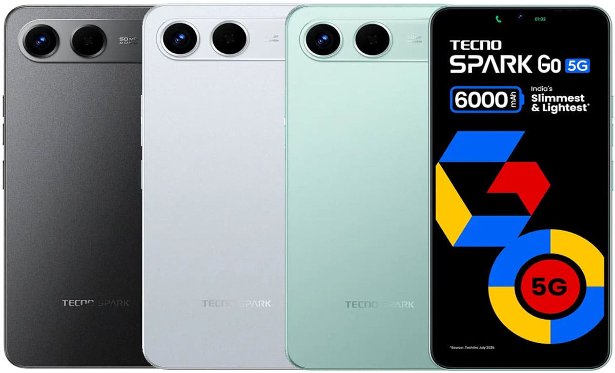 Tecno Spark Go 5G launched in India with 6,000mAh battery and 50-megapixel main camera