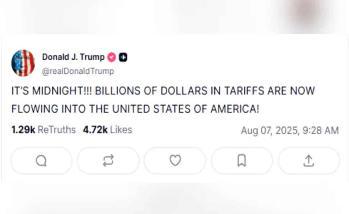 After the tariff was implemented, Trump said- 'Billions of dollars are coming to America'