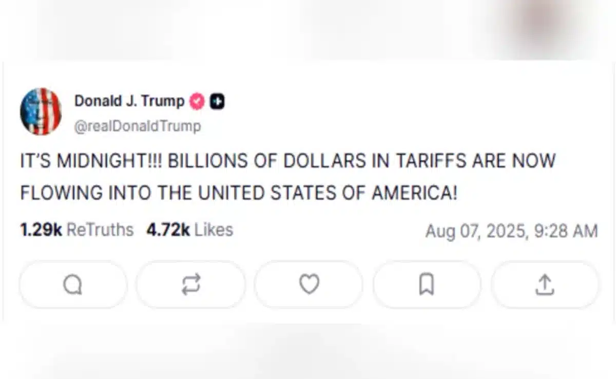 After the tariff was implemented, Trump said- 'Billions of dollars are coming to America'
