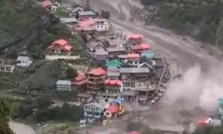 Uttarkashi Cloudburst: 10 people died due to flash floods, buildings washed away in Dharali