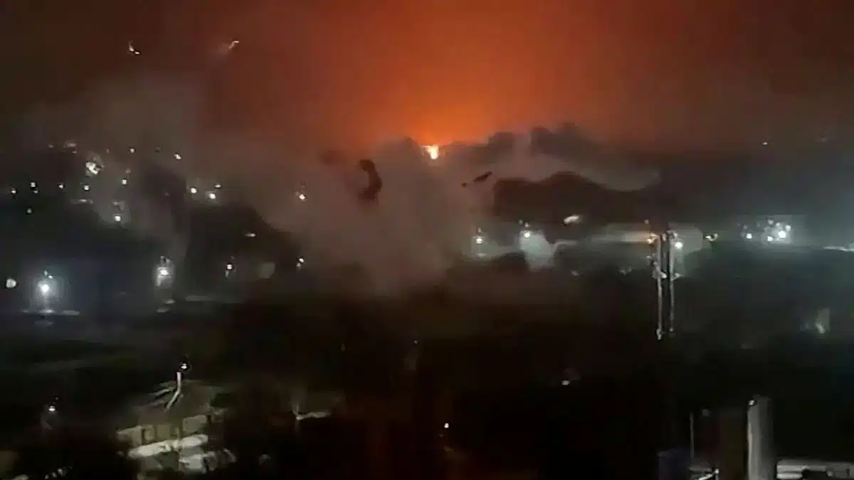Ukrainian drone attack causes huge fire at Russia's Sochi oil depot