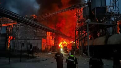 Ukrainian drone attack causes huge fire at Russia's Sochi oil depot