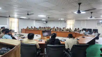 Monthly meeting of child welfare officers was organized at Police Line Bahjoi in Sambhal