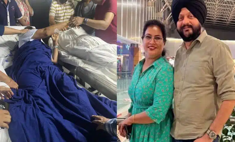 Delhi BMW Crash: Wife bids emotional farewell to Navjot's body from hospital bed