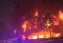 Fire broke out in a dyeing factory in Bhiwandi, Maharashtra