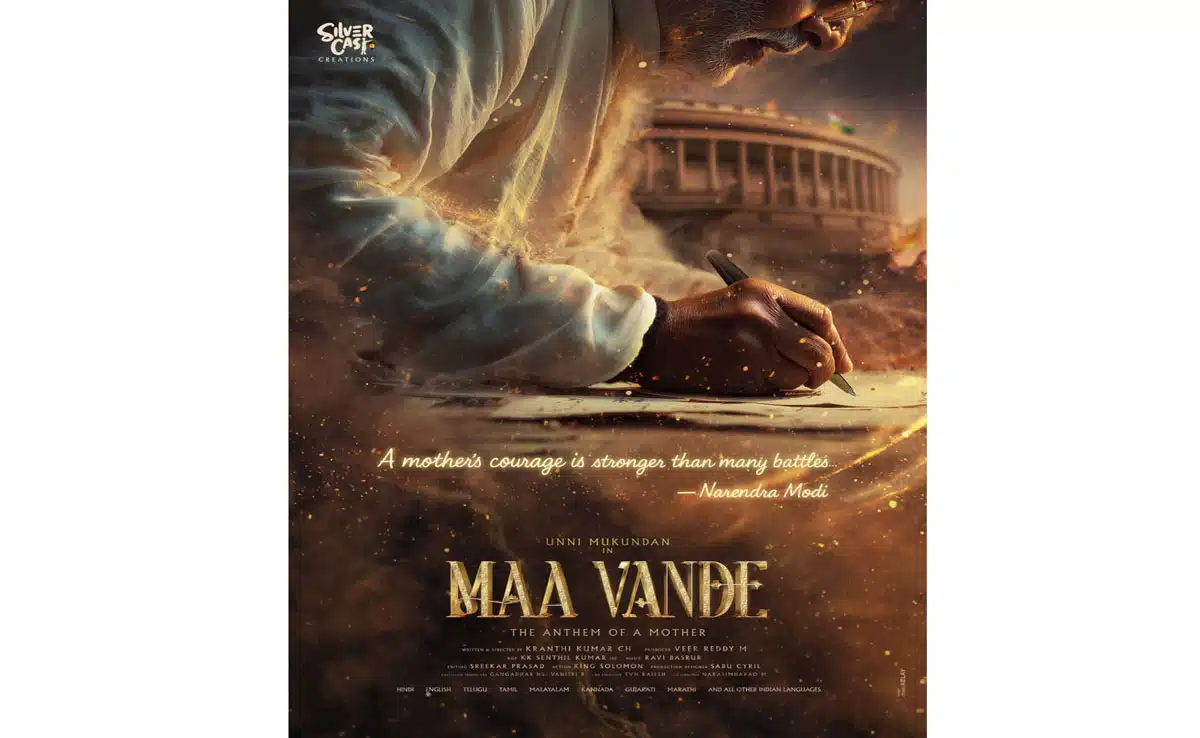 Maa Vande: Unni Mukundan to play PM Modi in upcoming pan-India film | See first poster