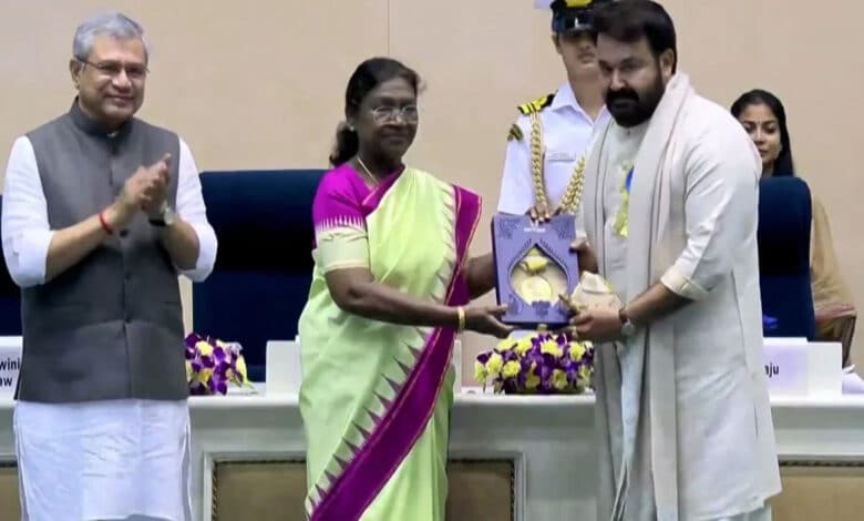 Mohanlal honoured with Dadasaheb Phalke Award