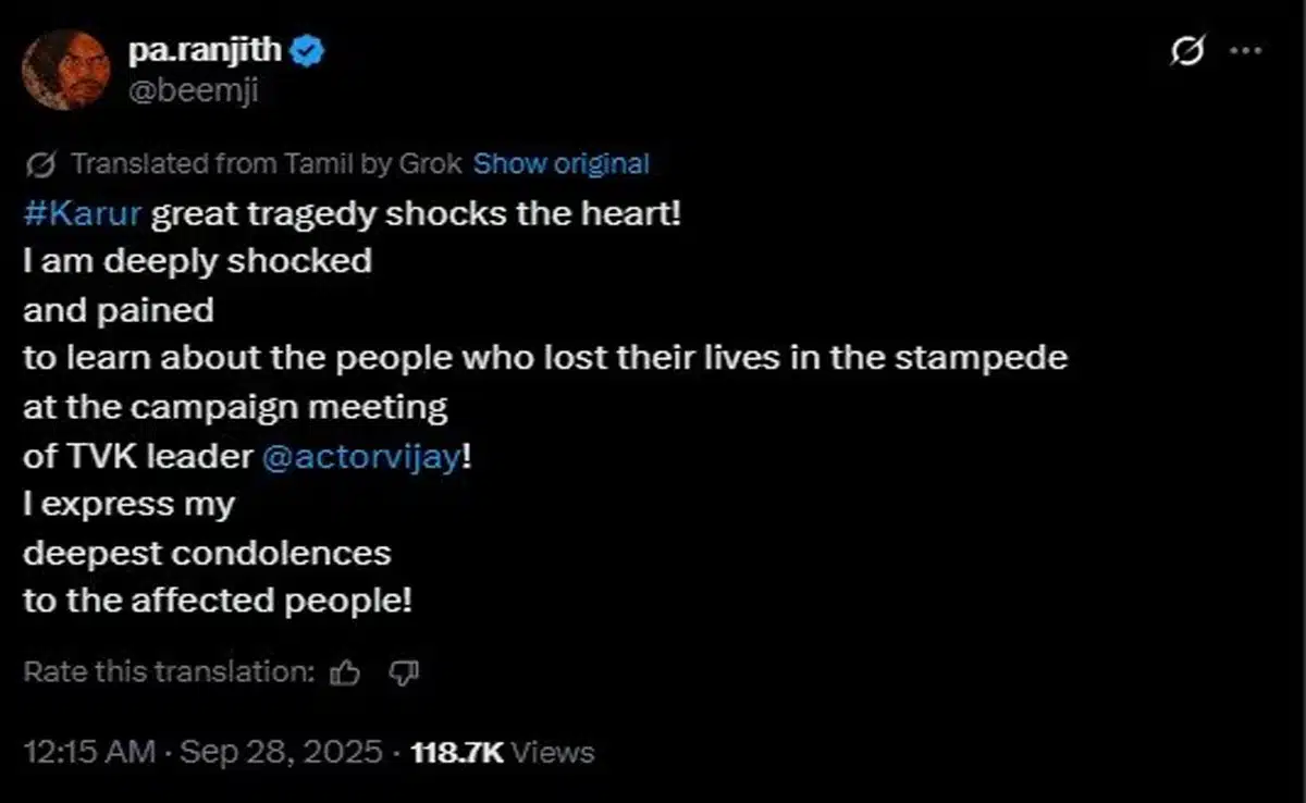 Vijay Karur Rally Stampede: Kamal Haasan and Rajinikanth express condolences