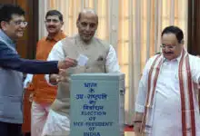 Voting begins for the new Vice President, PM Modi casts the first vote