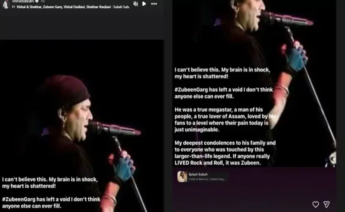 Zubeen Garg Passes Away: Papon, Vishal Mishra and many other stars express grief