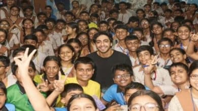 Saiyaara star Ahaan Panday spends a day with school kids, inspires them to chase their dreams