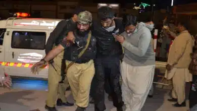 7 policemen and 6 militants killed in suicide attack on Pakistan police training centre