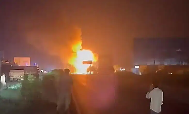 Blasts On Jaipur-Ajmer Highway As Tanker Hits Truck Carrying LPG Cylinders