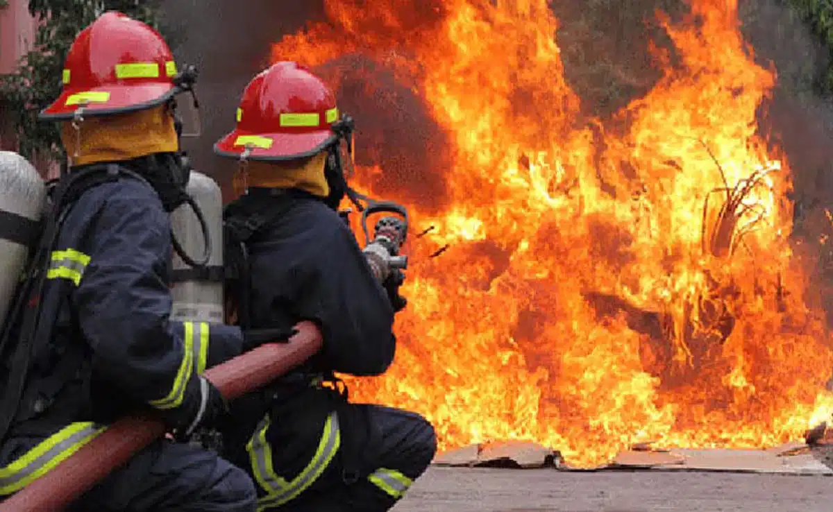 A massive fire broke out at the cargo village of Hazrat Shahjalal International Airport in Dhaka.