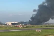 A massive fire broke out at the cargo village of Hazrat Shahjalal International Airport in Dhaka.