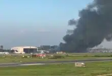 A massive fire broke out at the cargo village of Hazrat Shahjalal International Airport in Dhaka.