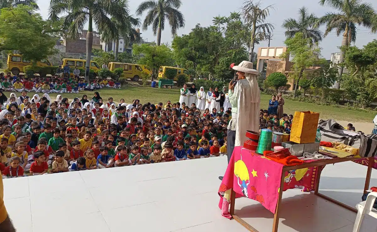Grand Magic Show in Sambhal School