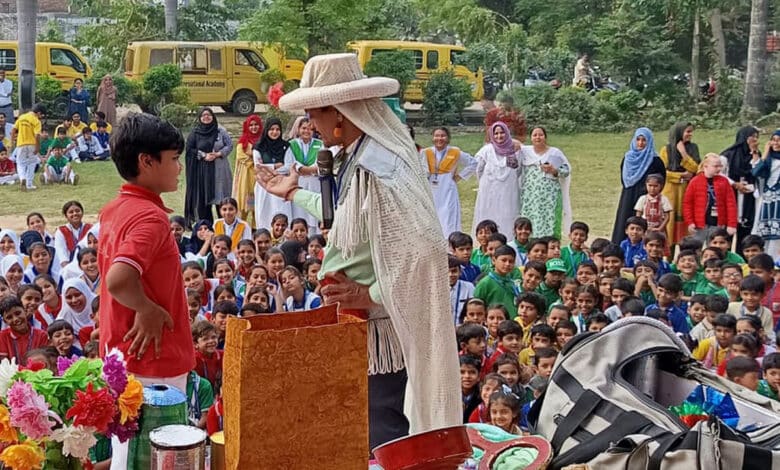 Grand Magic Show in Sambhal School