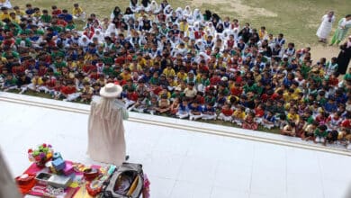 A grand magic show was organised at Mission International Academy, Sambhal, courtesy the Red Cross Society.