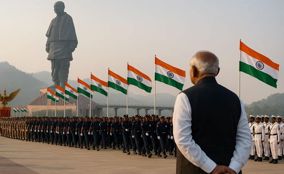 PM Modi inaugurated the Unity Parade in Kevadia