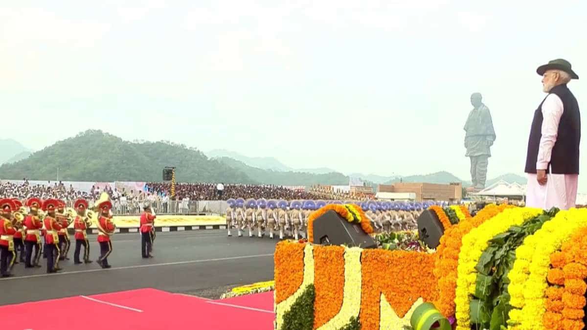 PM Modi inaugurated the Unity Parade in Kevadia