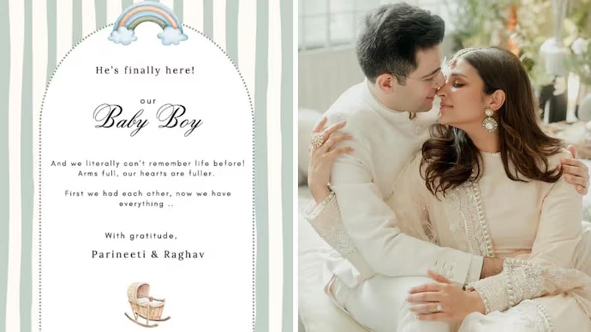 Parineeti Chopra and Raghav Chaddha become parents, welcome son
