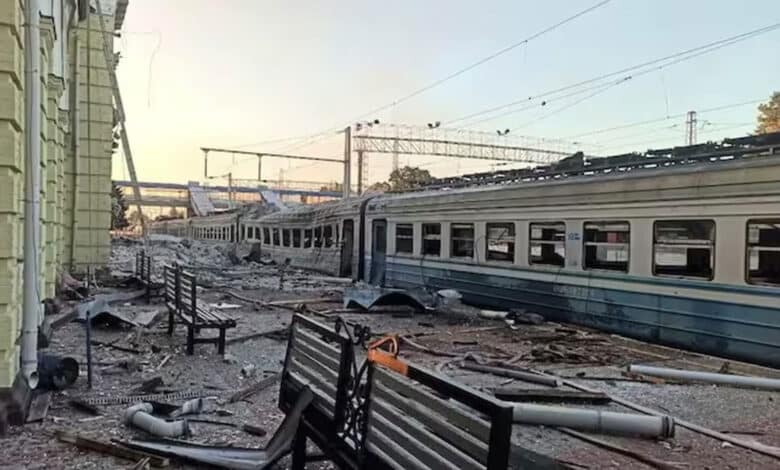 Russian airstrike hits passenger train in Ukraine's Sumy region, injuring 30