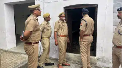 Sambhal SP inspects Chandausi police station