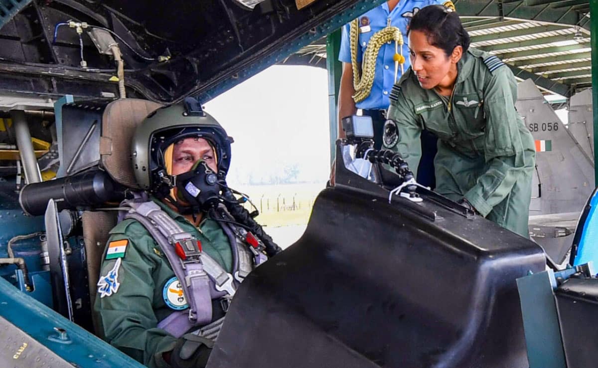 President Draupadi Murmu flew a sortie in a Rafale fighter jet at the Ambala Air Force base.