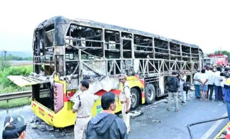 20 people died in the double-decker bus accident in Andhra Pradesh's Kurnool, driver arrested