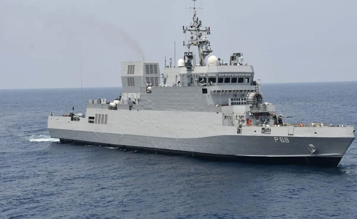 Indian Navy commissions second anti-submarine warfare corvette 'Androth' in Visakhapatnam