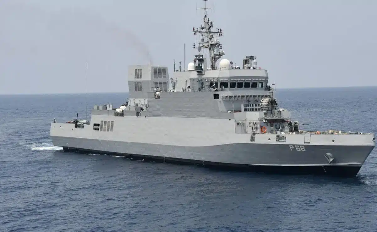Indian Navy commissions second anti-submarine warfare corvette 'Androth' in Visakhapatnam